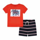 Boys Red & Navy Short Set, 1, hi-res