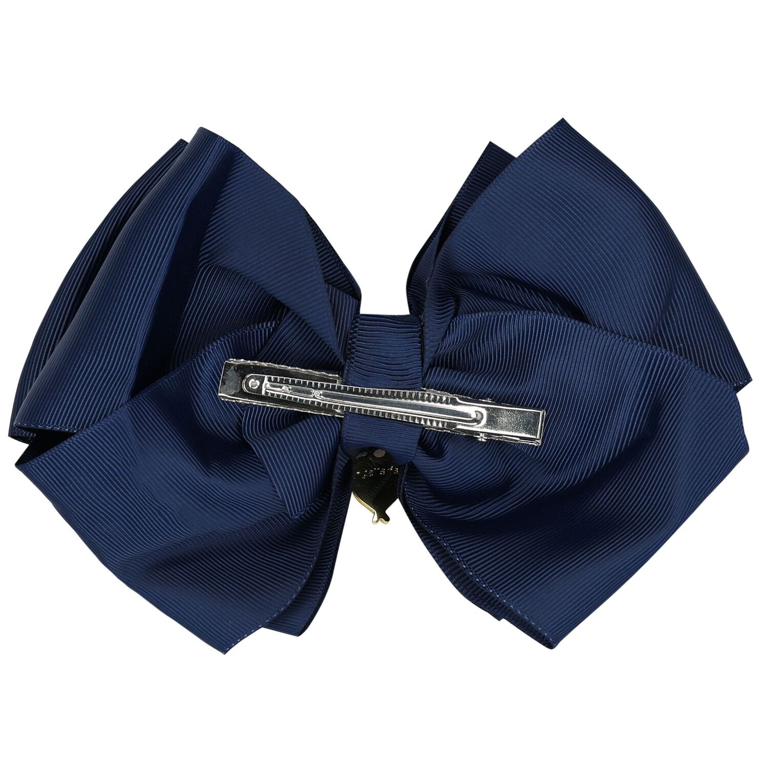 Girls Navy Bow Hairclip, 8, hi-res image number null