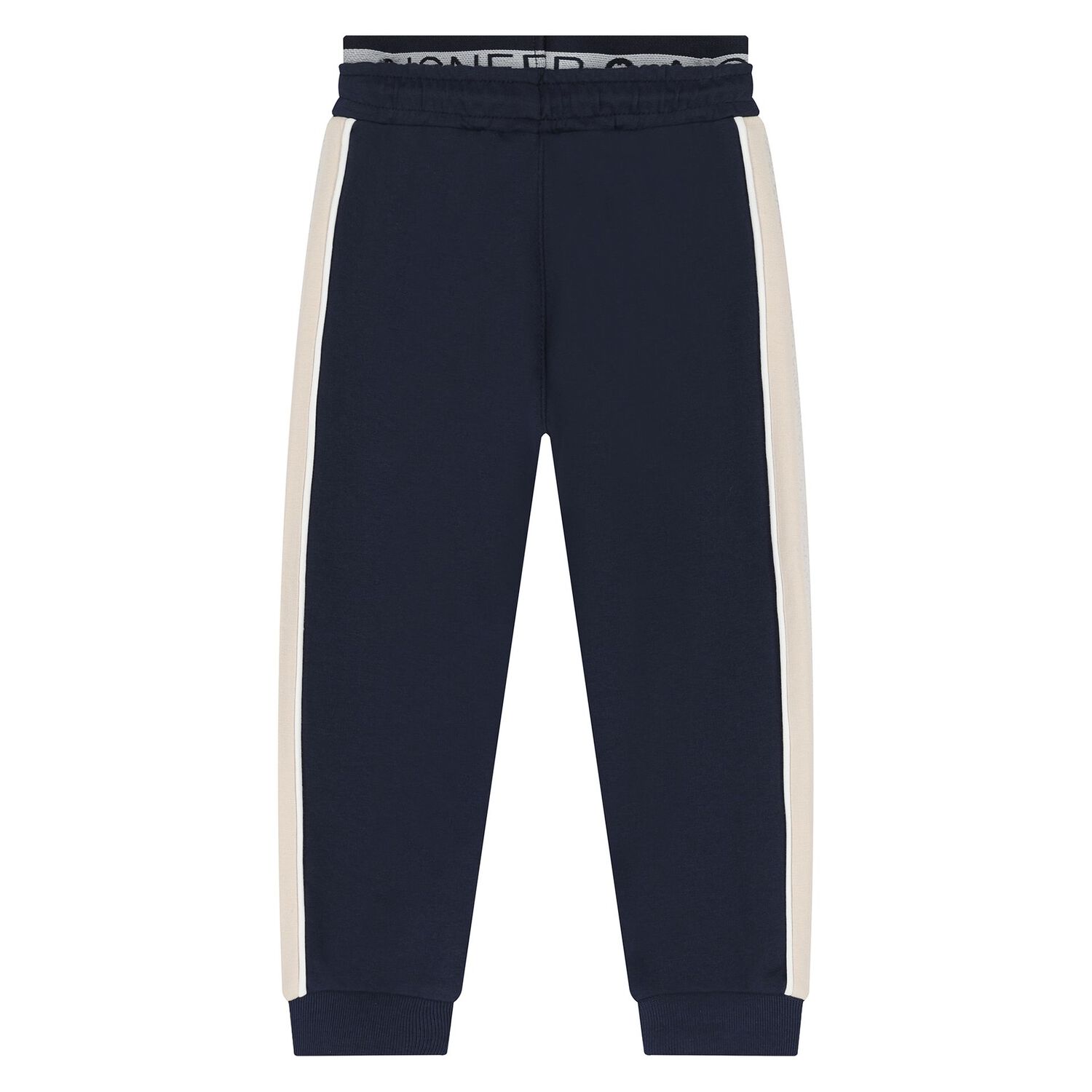 Younger Boys Navy Blue Logo Joggers, 1, hi-res