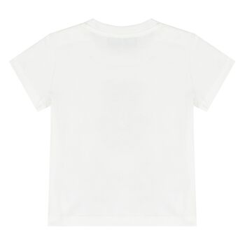 Younger White Teddy Bear Logo T-Shirt