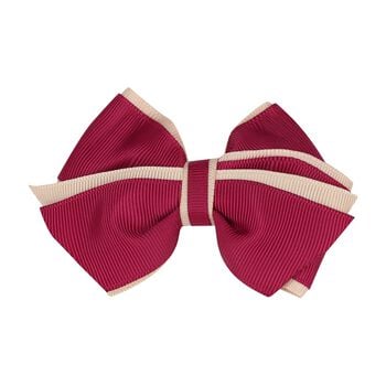 Girls Burgundy Bow Hairclip