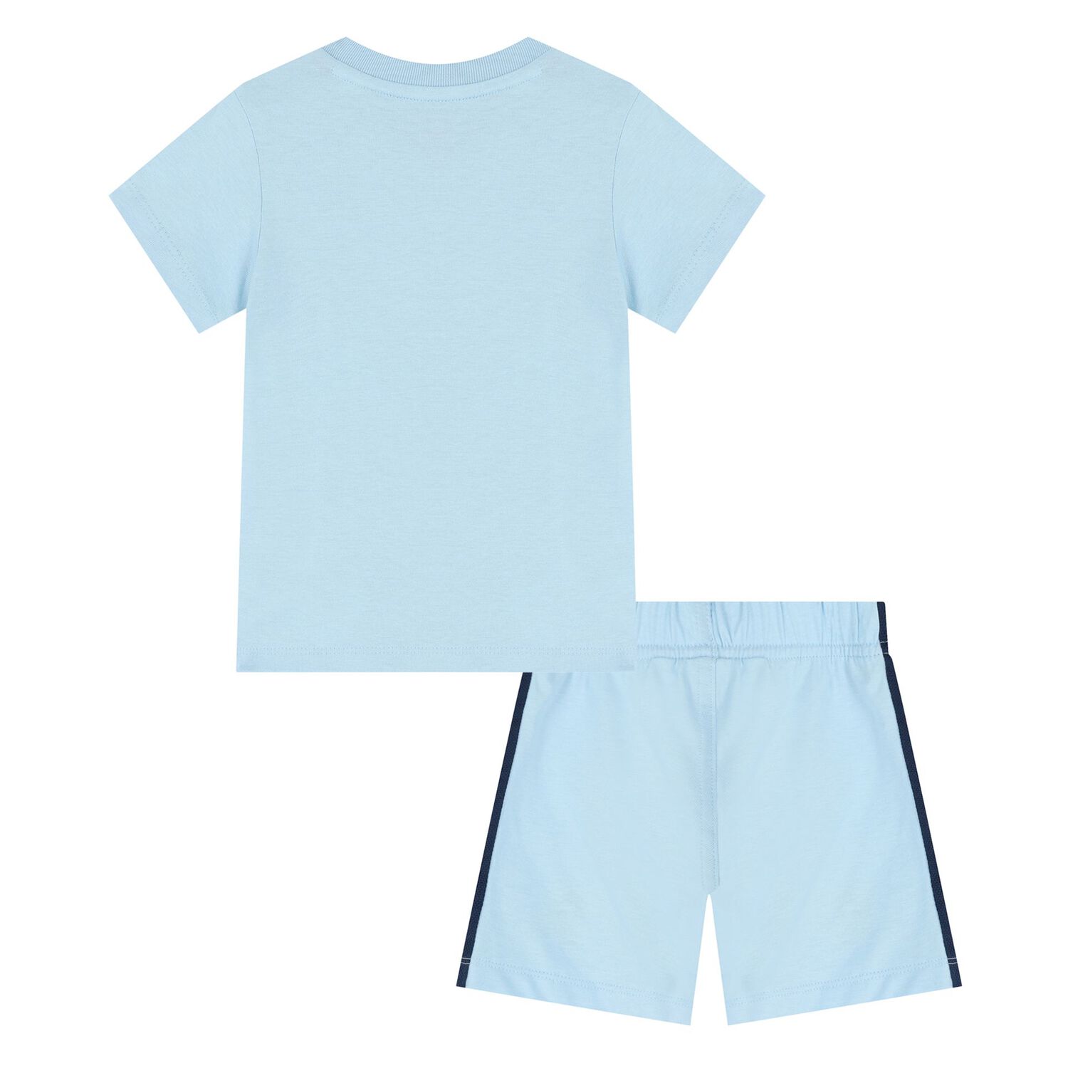 Younger Blue Logo Shorts Set, 1, hi-res