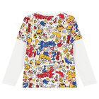 Boys White & Red Logo Tracksuit, 1, hi-res