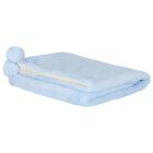 Blue & Ivory Faux Fur Baby Blanket, 3, hi-res