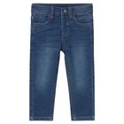 Younger Boys Blue Denim Jeans, 1, hi-res
