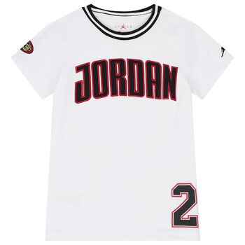 Boys White Jordan Logo T-Shirt