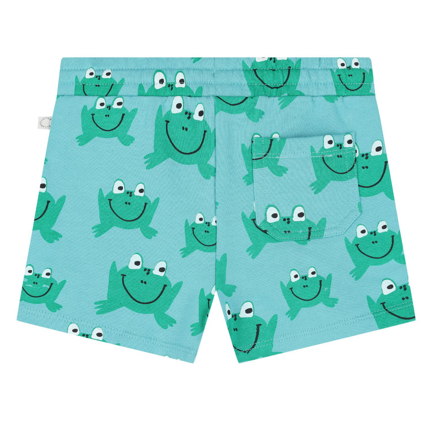 Younger Boys Blue & Green Frog Shorts, 1, hi-res image number null