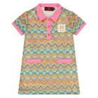 Younger Girls Multi-Coloured Logo Dress, 1, hi-res