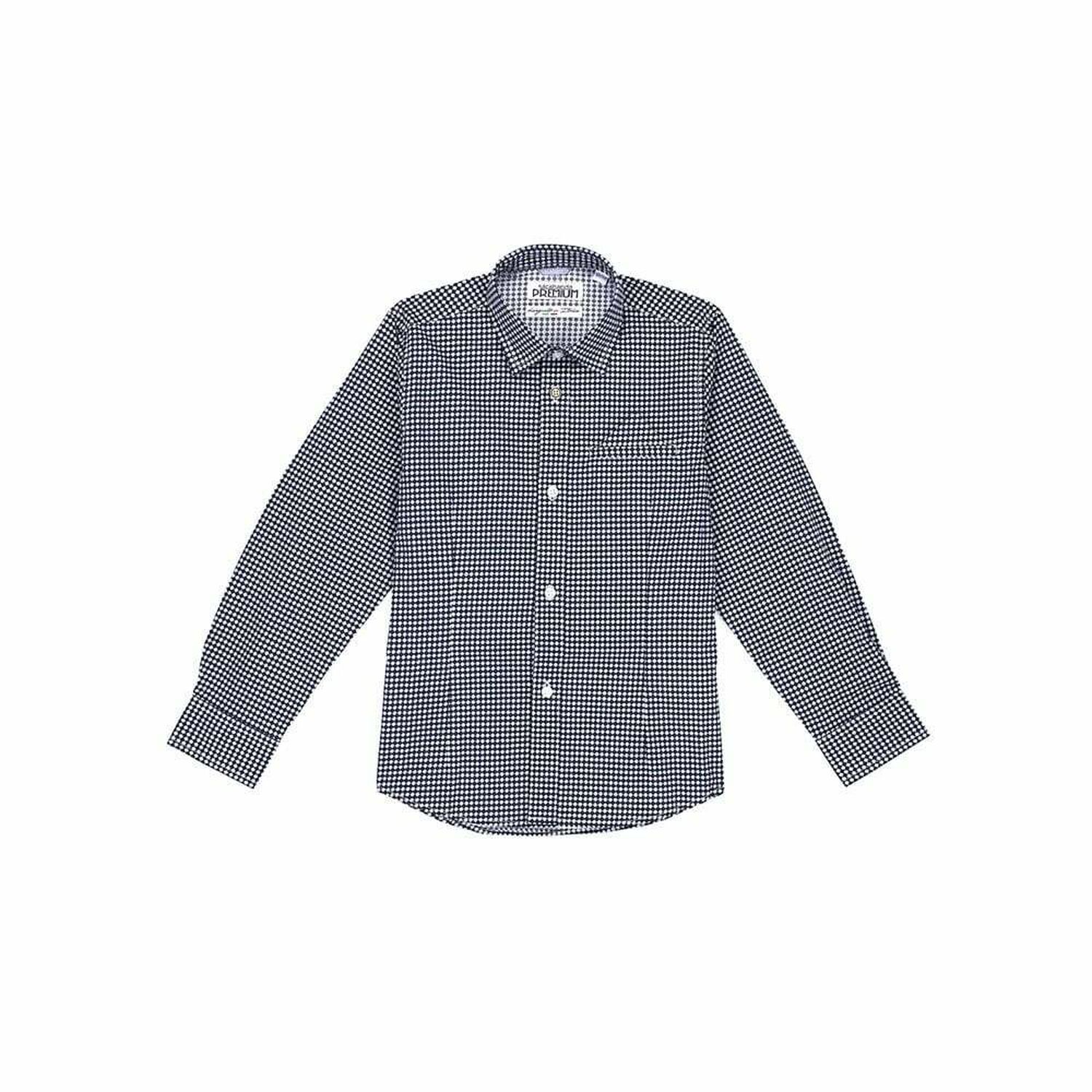 Boys Navy Printed Shirt, 1, hi-res