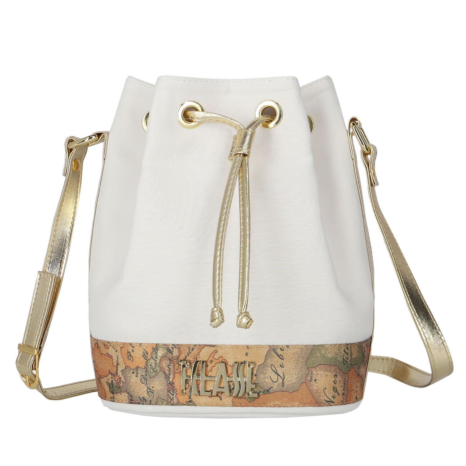 Girls White Logo Shoulder Bag, 1, hi-res
