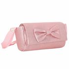 Girls Metallic Pink Handbag, 2, hi-res