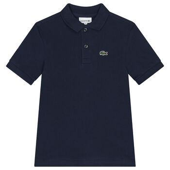 Boys Navy Blue Logo Polo Shirt