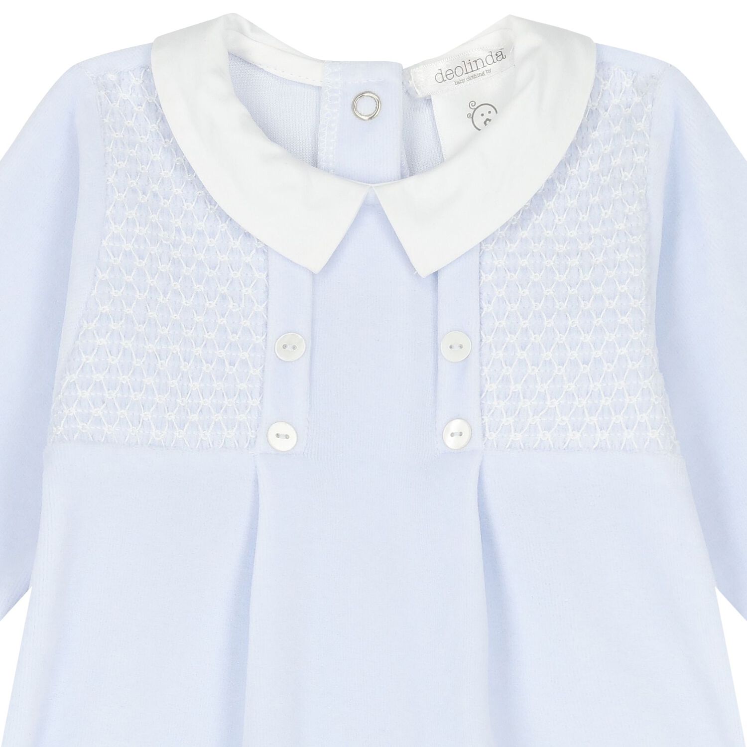 Baby Boys Blue Babygrow, 1, hi-res