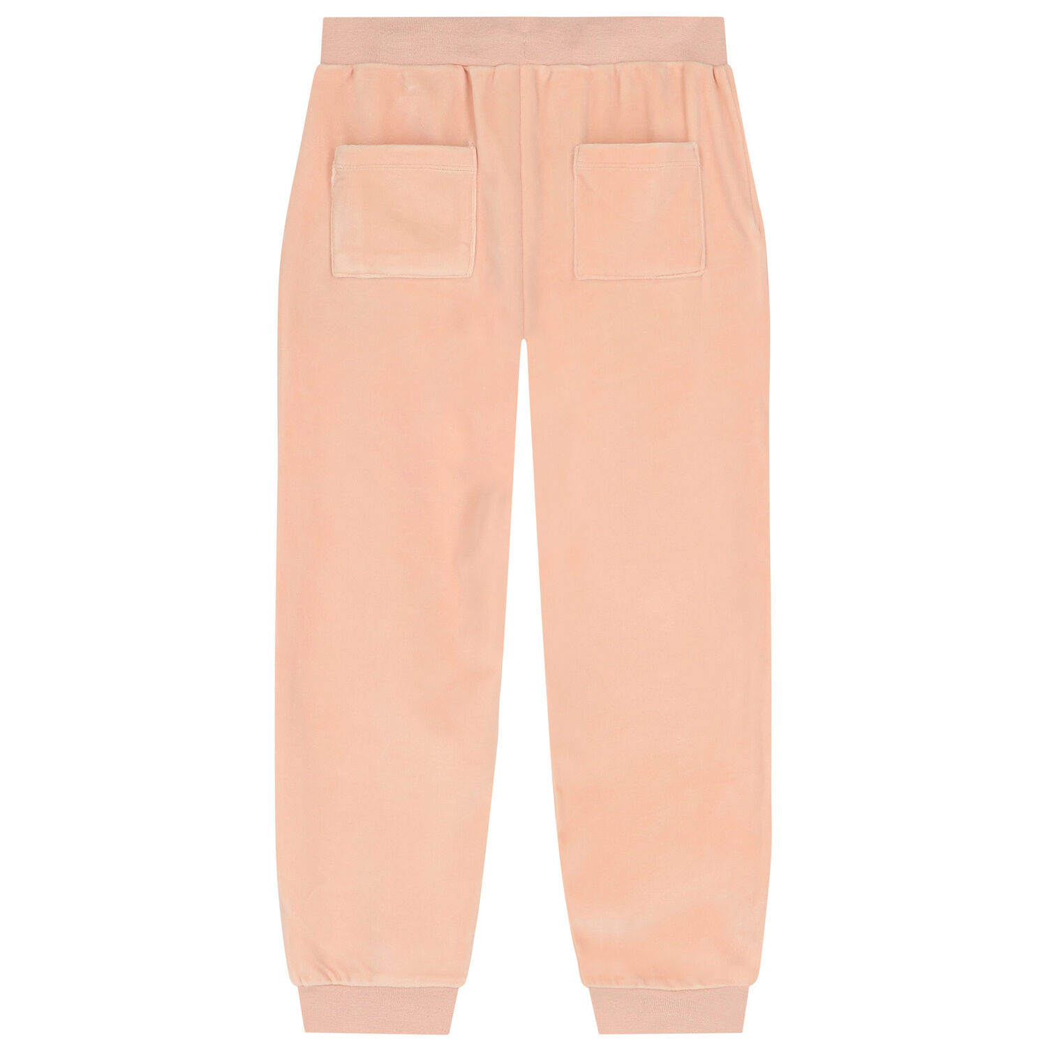 Girls Pink Logo Velour Joggers, 1, hi-res
