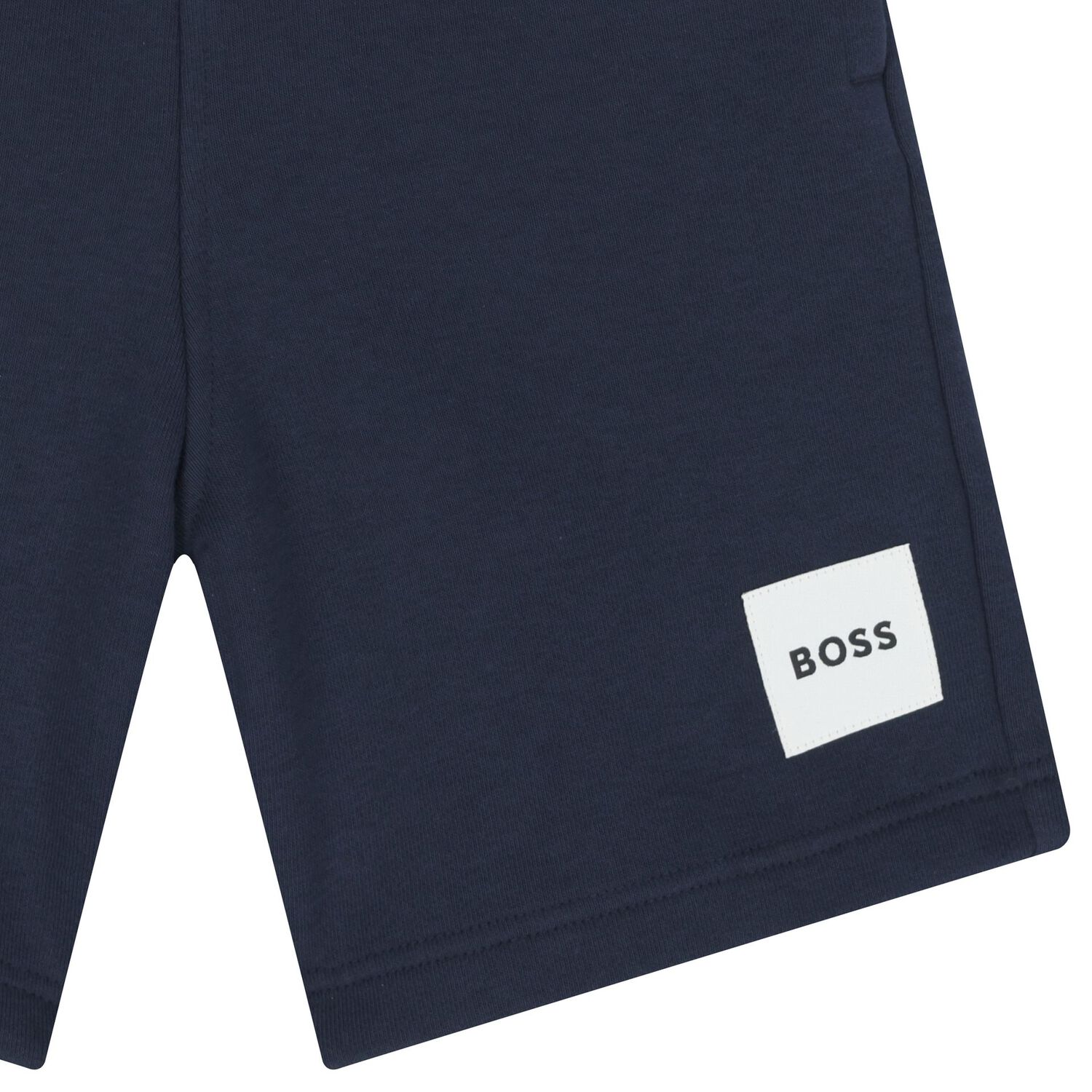 Boys Navy Blue Logo Shorts, 6, hi-res