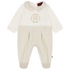 Ivory Logo Babygrow, 1, hi-res