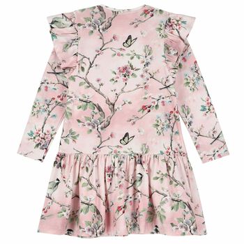 Girls Pink Floral Dress