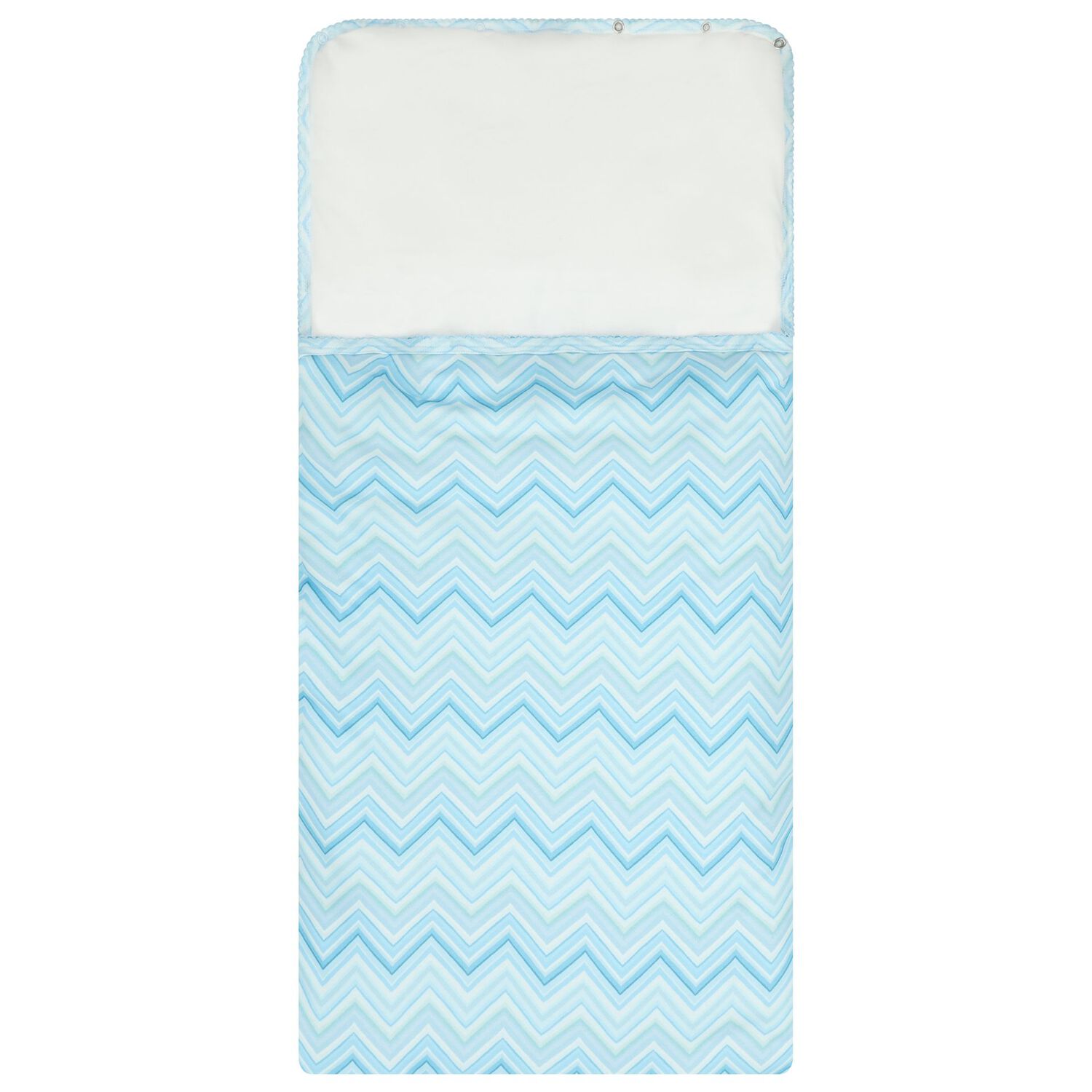 Baby Boys Blue Zig Zag Baby Nest, 7, hi-res