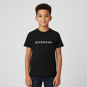 Boys Black Logo T-Shirt