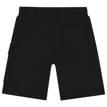 Boys Black Logo Shorts