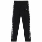 Boys Black Logo Joggers, 1, hi-res