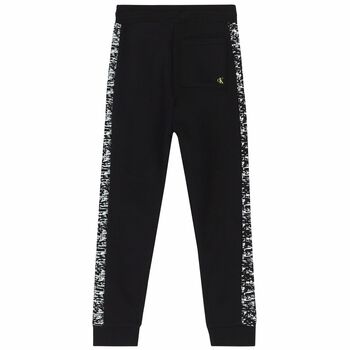 Boys Black Logo Joggers