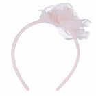 Girls Pink Flower Headband, 1, hi-res