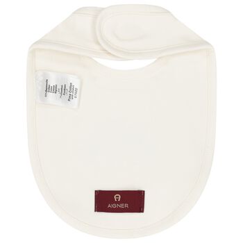 Ivory & Gold Logo Bib