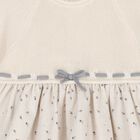 Baby Girls Ivory Knitted Dress, 1, hi-res