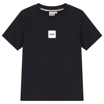 Boys Black Logo T-Shirt