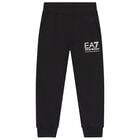 Boys Black Logo Joggers, 1, hi-res