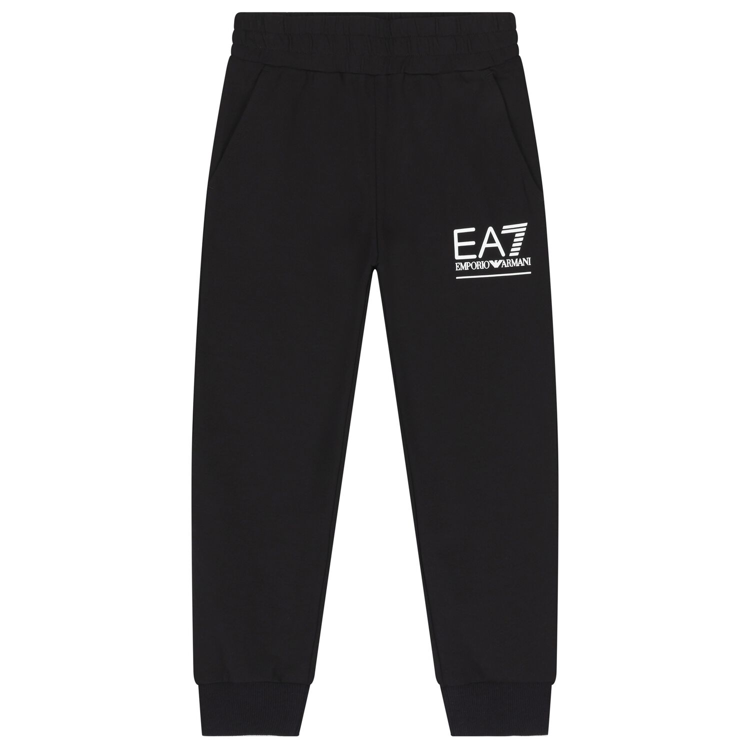 Boys Black Logo Joggers, 1, hi-res