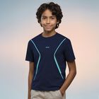 Boys Navy Blue Logo T-Shirt, 1, hi-res