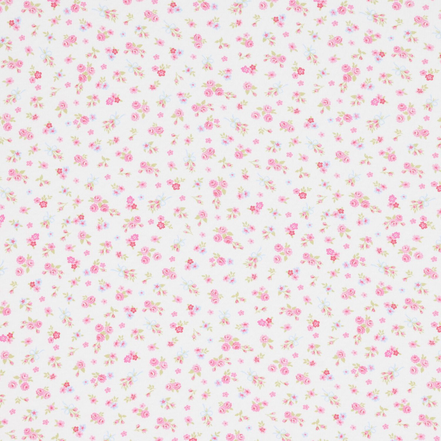 Baby Girls White & Pink Rose Renaissance Blanket, 1, hi-res
