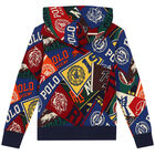 Boys Multi-Colored Logo Hooded Top, 1, hi-res