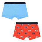 Boys Blue & Red Boxer Shorts (2 Pack), 1, hi-res