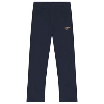 Boys Navy Blue Logo Joggers