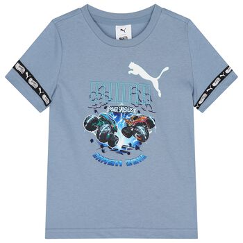 Boys Blue Hot Wheels Graphic T-Shirt