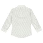 Boys White Logo Shirt, 1, hi-res