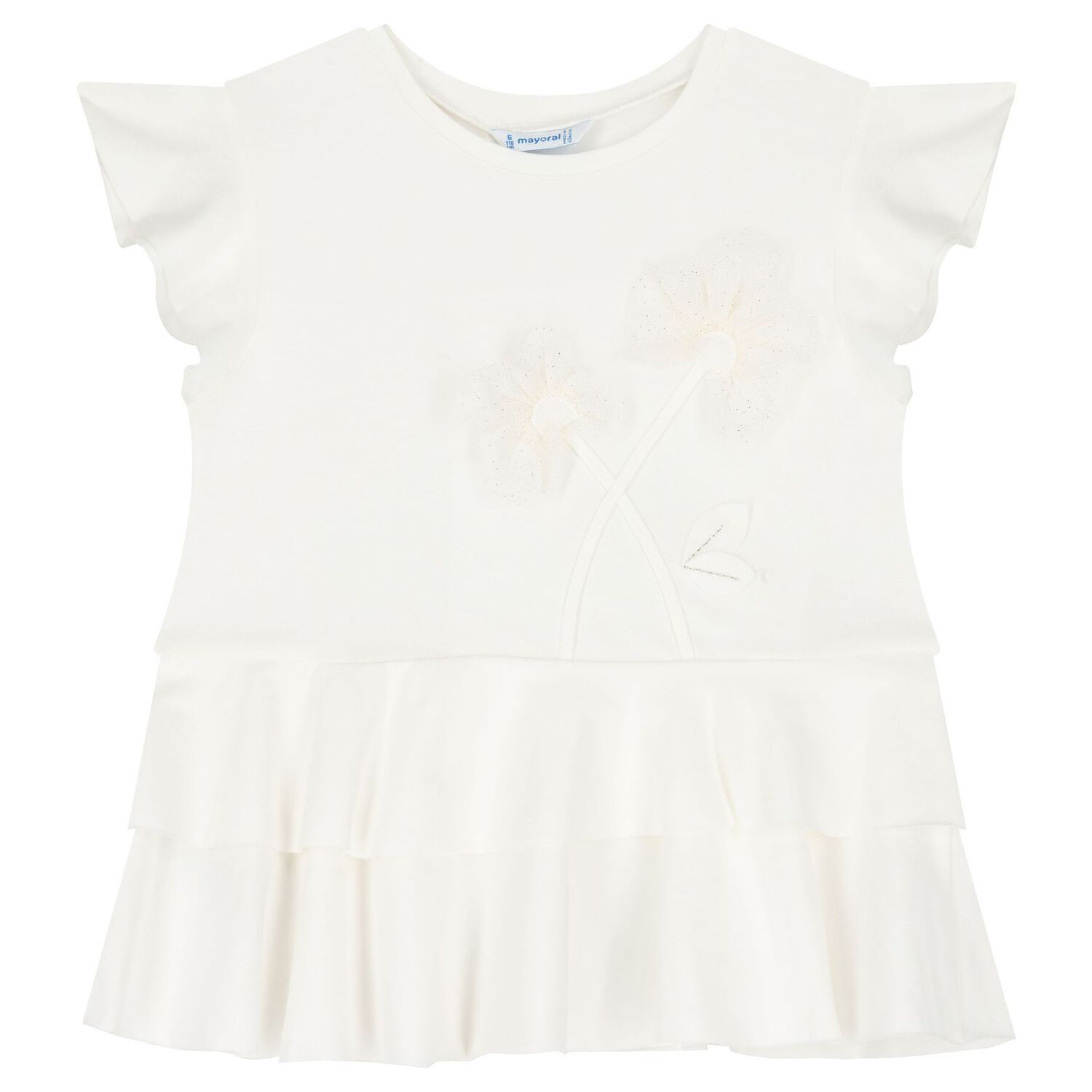 Girls White & Gold Leggings Set, 1, hi-res image number null