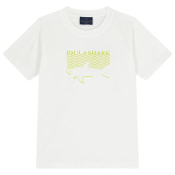 Boys White Logo T-Shirt