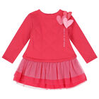 Girls Pink Tulle Hearts Dress Set, 1, hi-res