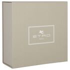 Beige Pegaso Logo Paisley Knitted Baby Blanket, 1, hi-res