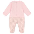 Baby Girls Pink Logo Babygrow, 3, hi-res