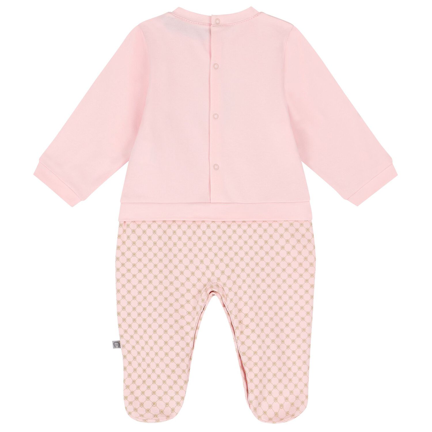 Baby Girls Pink Logo Babygrow, 3, hi-res image number null