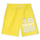Boys Yellow Logo Shorts, 1, hi-res