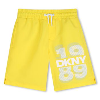 Boys Yellow Logo Shorts