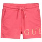 Girls Pink Logo Shorts, 1, hi-res