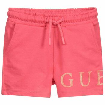 Girls Pink Logo Shorts