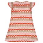 Girls Pink, Orange & Beige Knitted Zigzag Dress, 1, hi-res